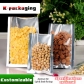 5 pcs Good Barrier Flat Aluminum Foil Food Packaging Bags with Clear Front Vacuum Food Foil Bag